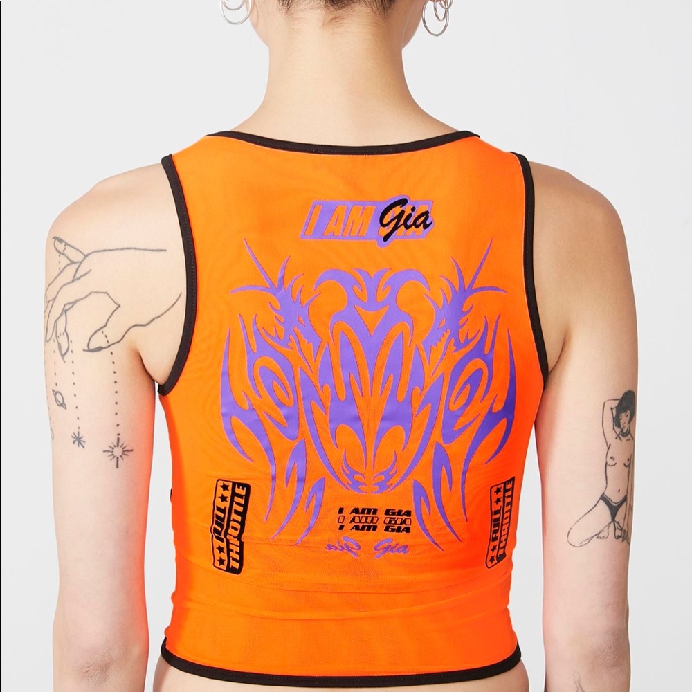 I. Am. Gia orange top